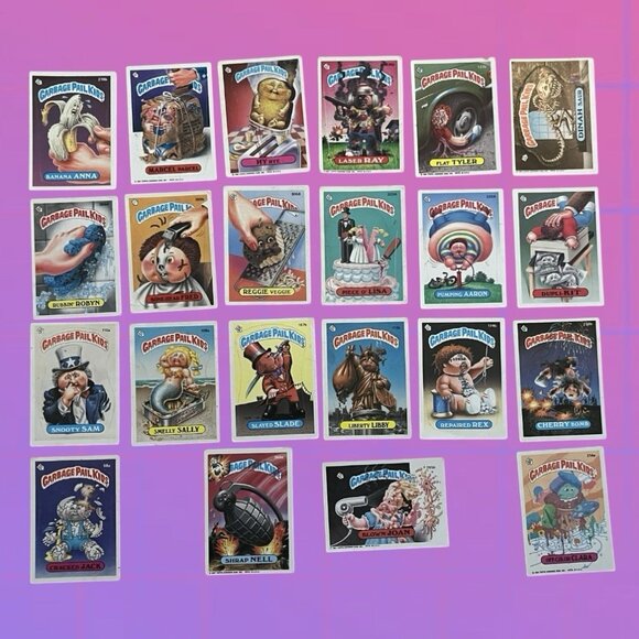 Garbage Pail Kids 1986 1987 Topps Stickers Card Lot of 22 Vintage - Picture 1 of 8